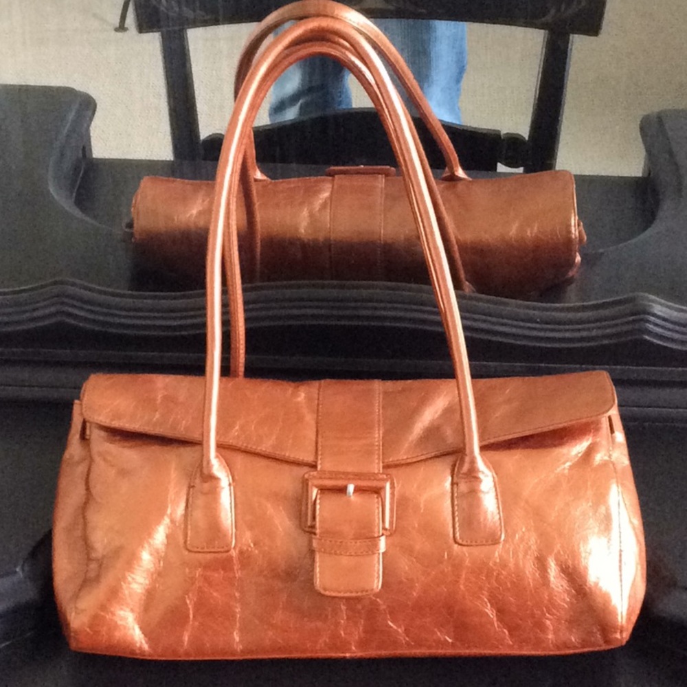 Hobo Metallic Copper Handbag